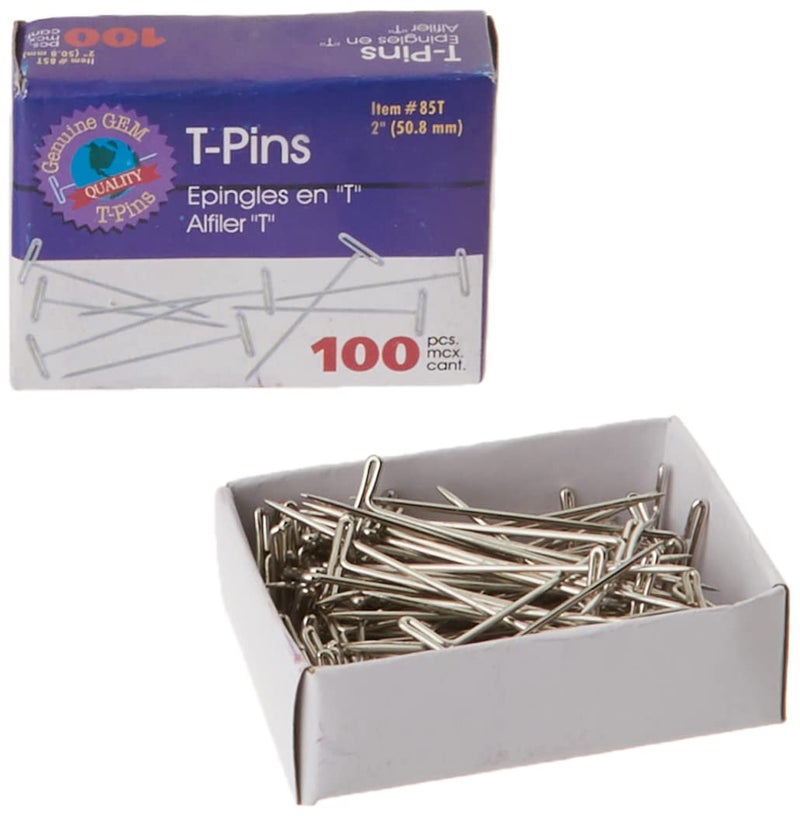 ADVANTUS Gem 2-Inch T-Pins, 100 per Box (85T) - Image 1